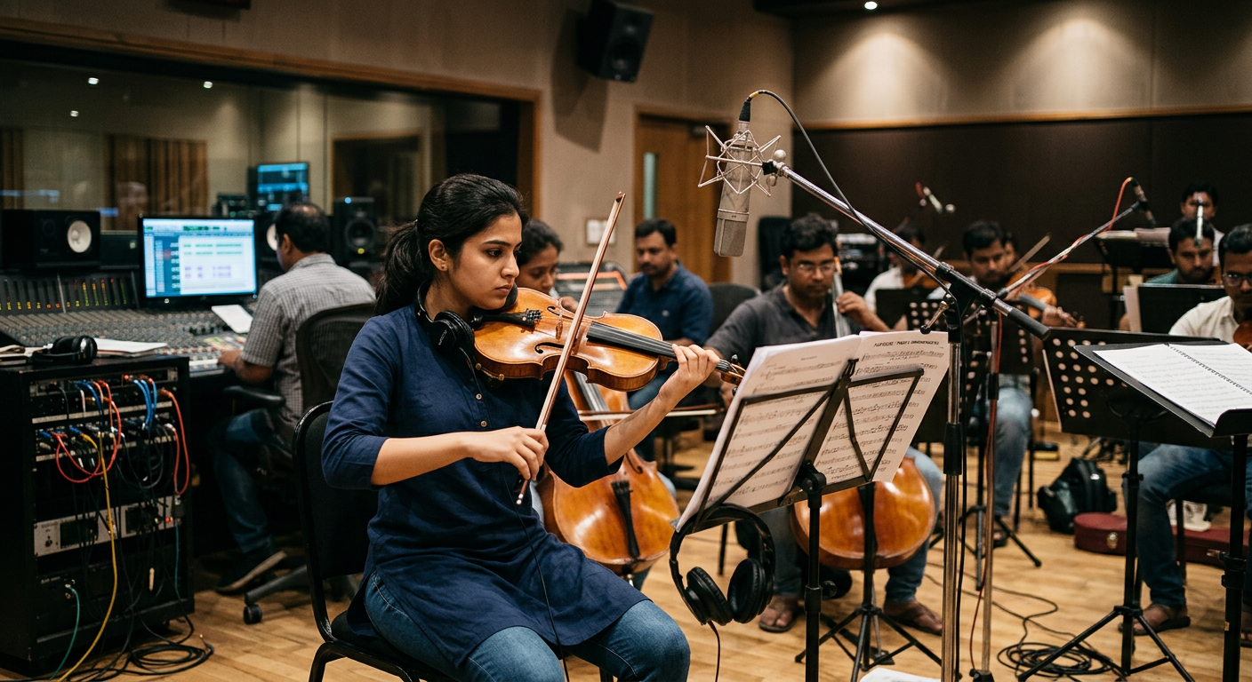 Violinist for film score recording in Mumbai